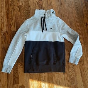 Men’s quarter zip hooded sweatshirt